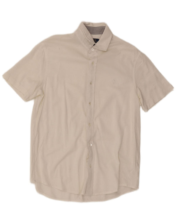 Polo Ralph Lauren Chemise slim à manches courtes pour homme en coton blanc moyen