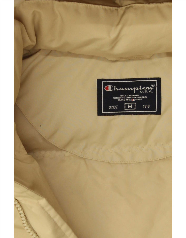 Champion Manteau rembourré à capuche pour femme UK 14 Beige moyen