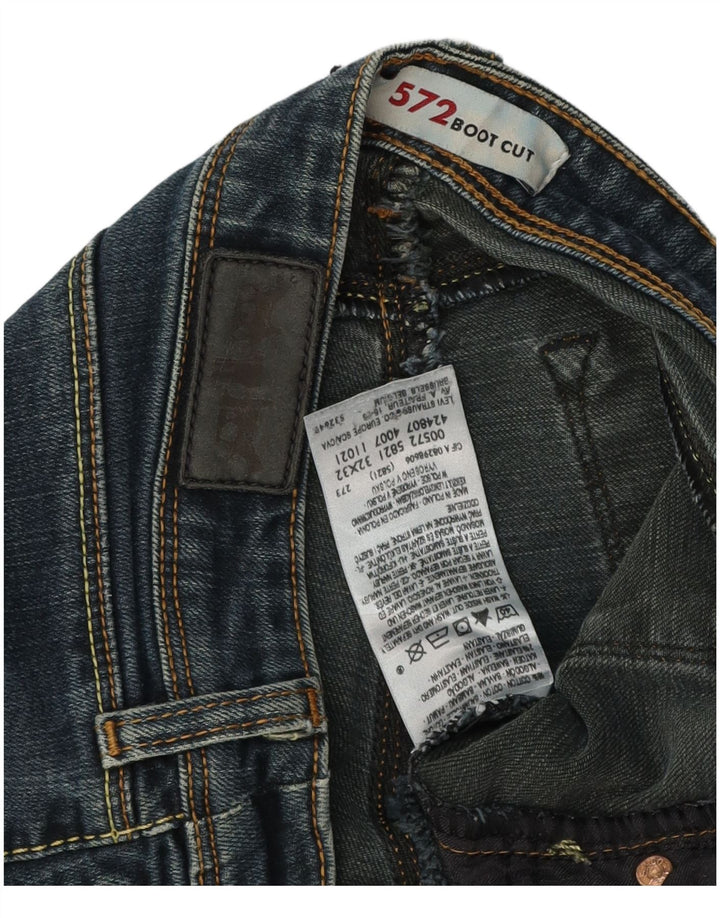LEVI'S Jean Bootcut Femme 572 W32 L29 Bleu Coton