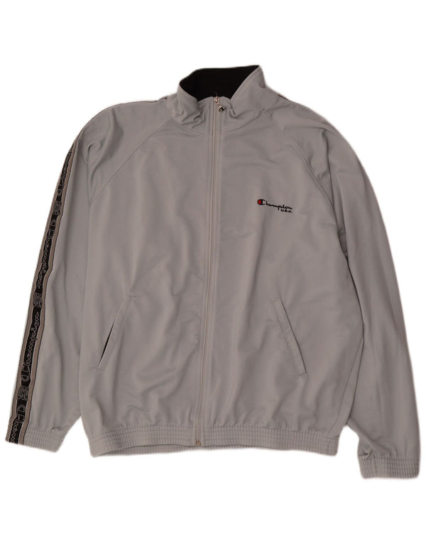 CHAMPION Veste de Survêtement USA Graphic Homme XL Gris Colorblock