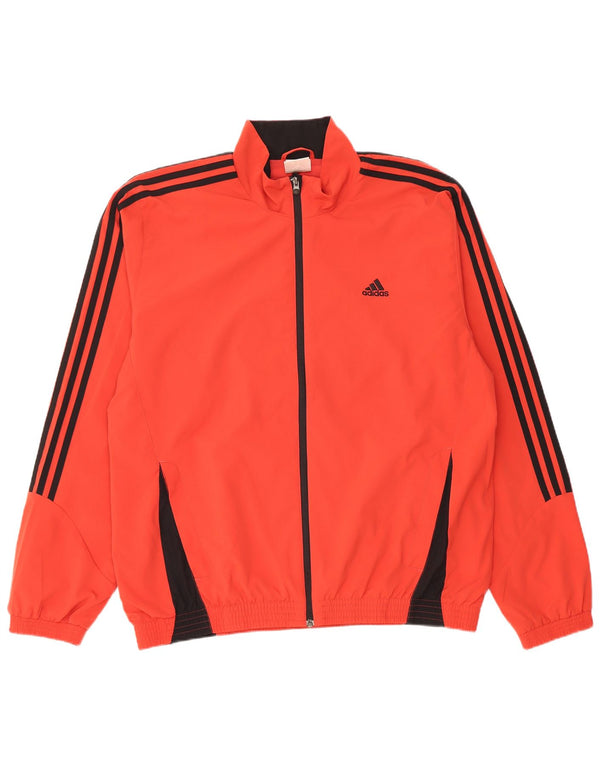 Adidas Veste de survêtement pour homme XL Rouge Colourblock Polyester