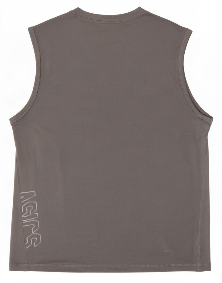 Asics Débardeur Graphic Homme Grand Gris Polyester