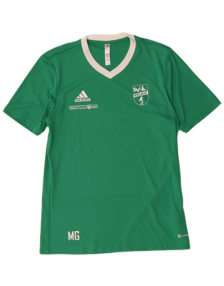 Adidas Homme Aeroready Graphic T-Shirt Top Vert Moyen Polyester