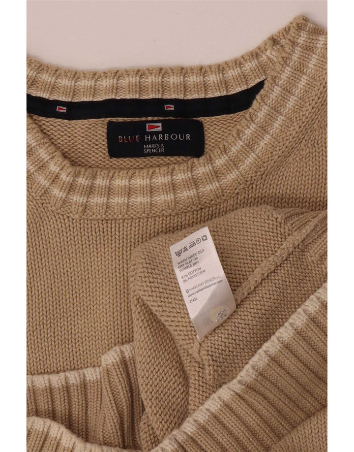 Marks & Spencer Pull à col rond Blue Harbour pour homme, grand beige