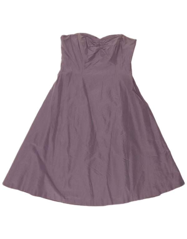 Coast Robe sans bretelles pour femme UK 44 Coton violet moyen