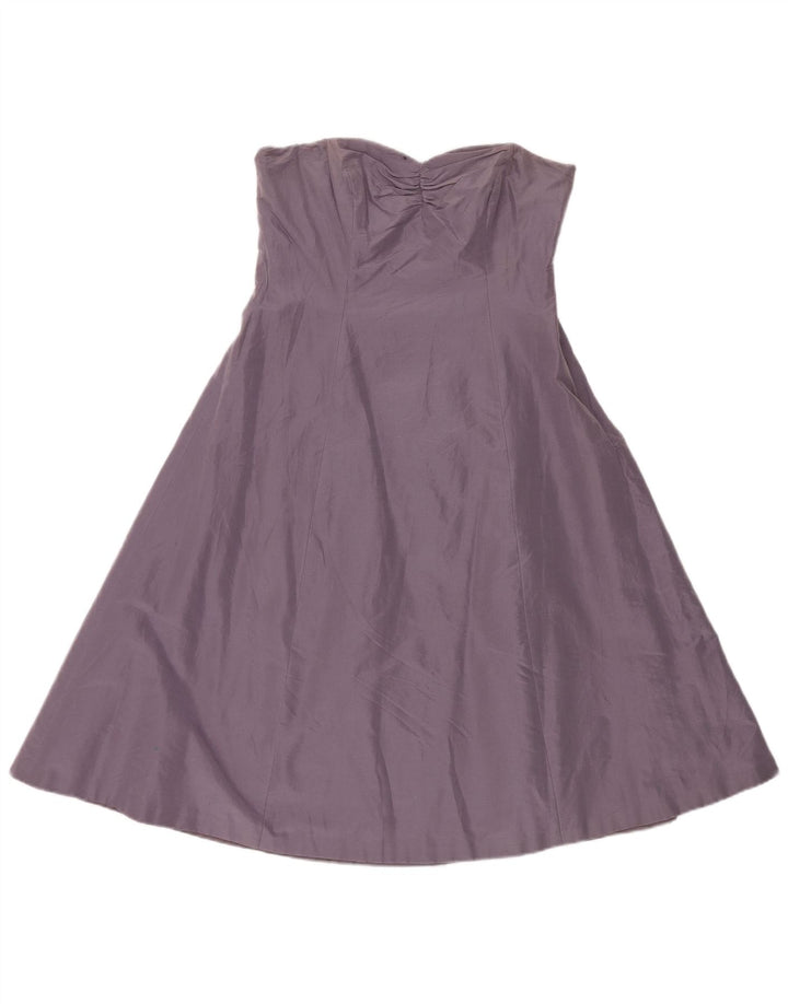 Coast Robe sans bretelles pour femme UK 44 Coton violet moyen