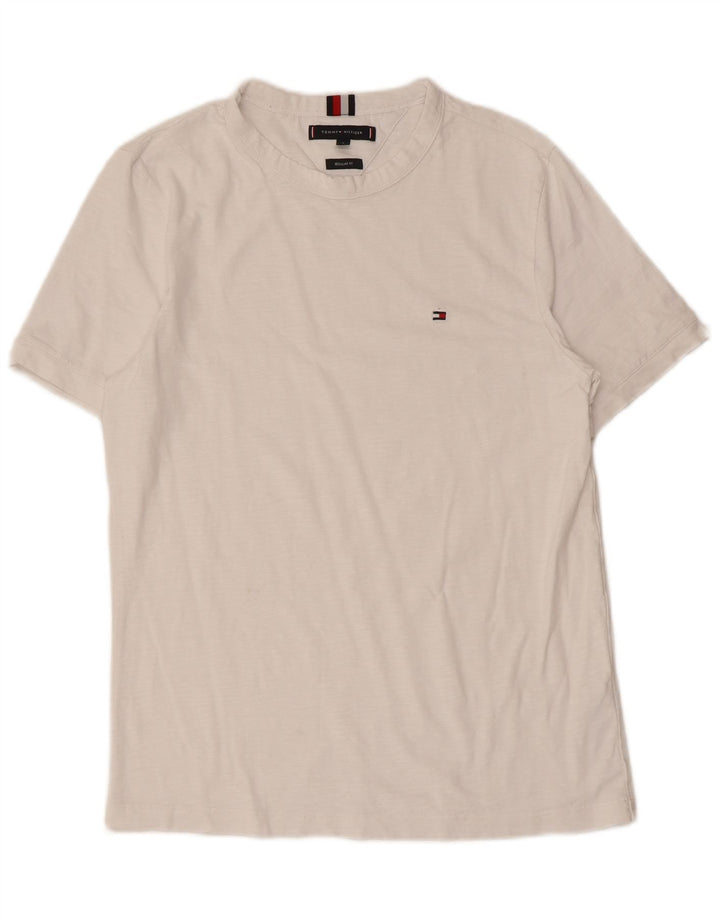 Tommy Hilfiger T-shirt coupe classique pour homme en coton blanc petit