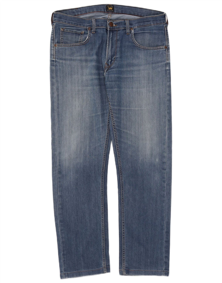 Lee Jean Droit Daren Femme W34 L29 Bleu Coton