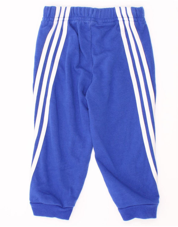 Pantalon de survêtement Adidas bébé garçon Joggers 9-12 mois bleu coton