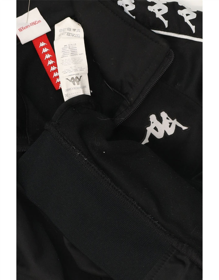 KAPPA Veste de Survêtement Graphique Garçon 15-16 ans Noir Polyester