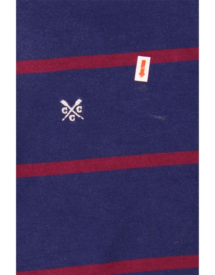 CREW CLOTHING Sweat-shirt pour femme UK 16 Large Bleu marine rayé