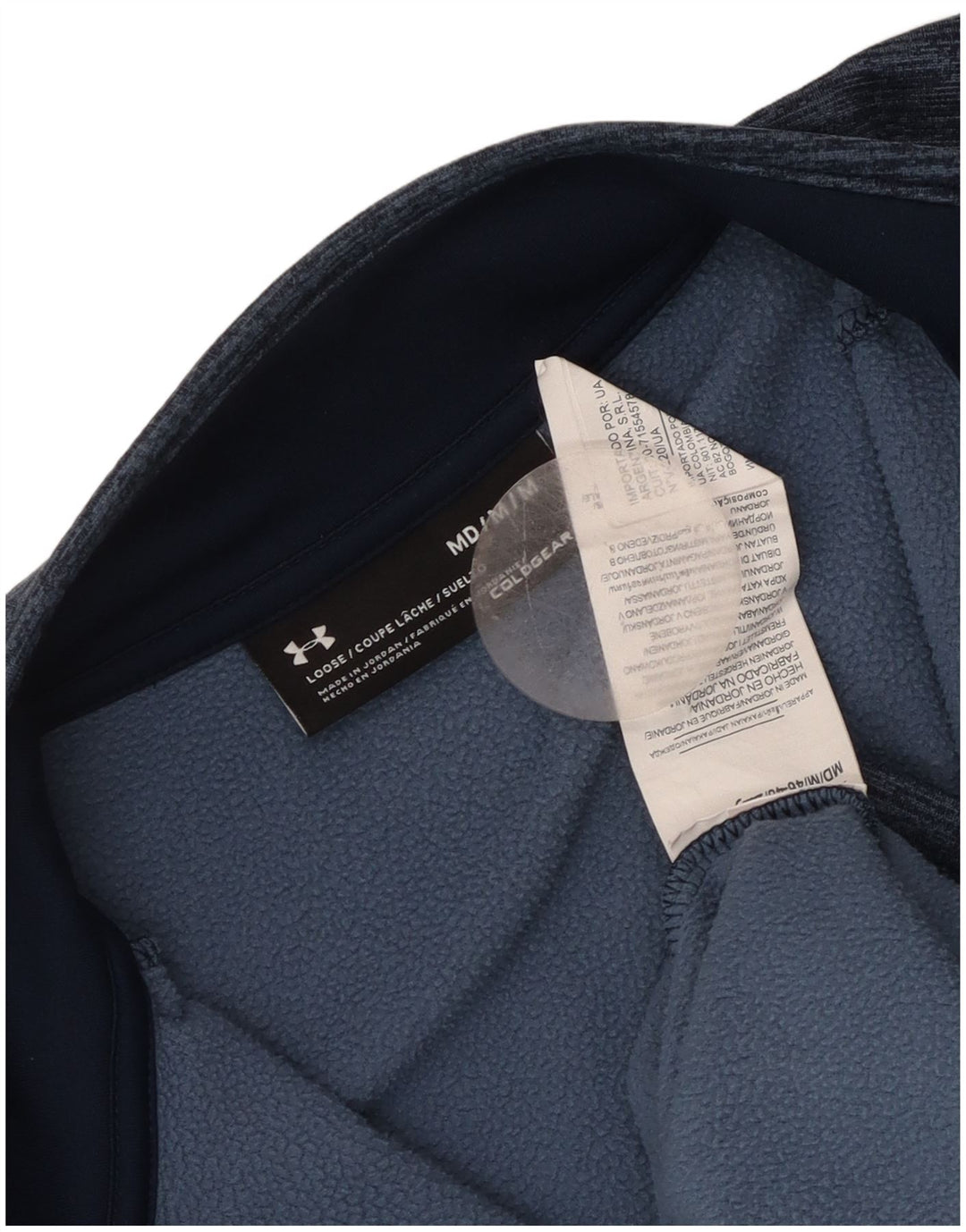 Under Armour Cold Gear Sweatshirt Jumper Homme Bleu Marine Moucheté