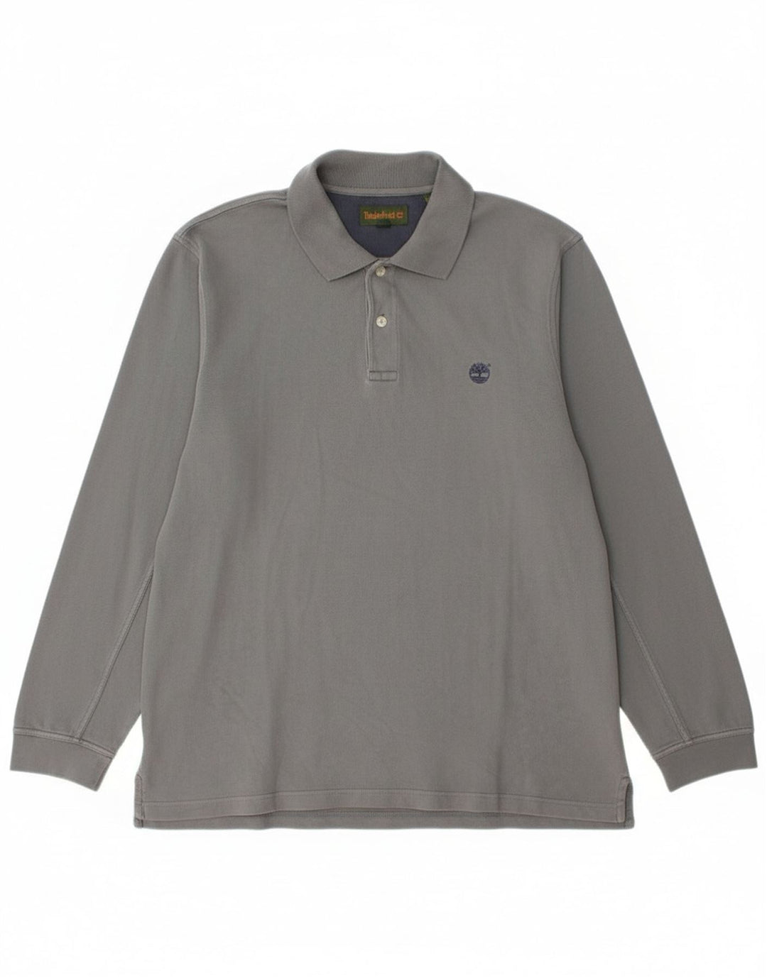 Timberland Polo à manches longues pour hommes, grand coton gris