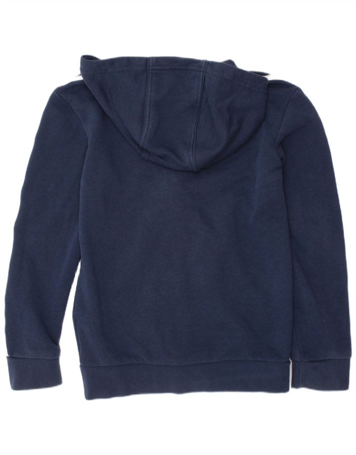 ADIDAS Pull à capuche zippé garçon 7-8 ans Bleu marine Coton