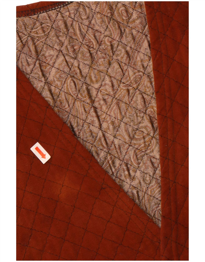 gilet homme vintage petit marron