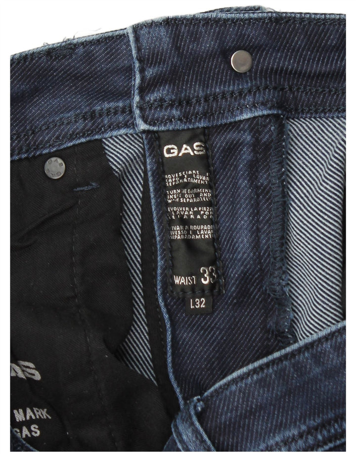 Gas Jean Slim Homme W33 L32 Bleu