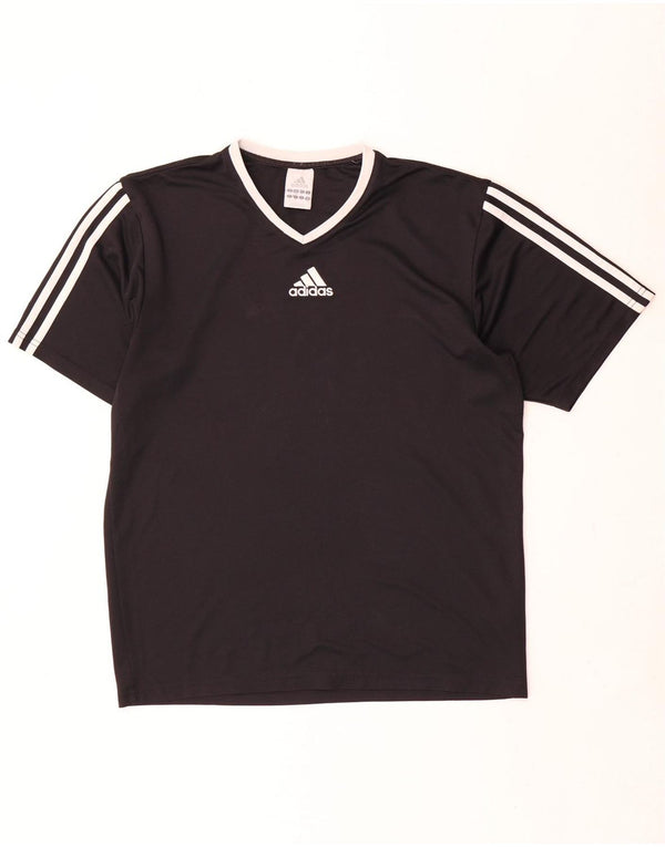 Adidas Hommes Climalite T-Shirt Haut Petit Noir Polyester