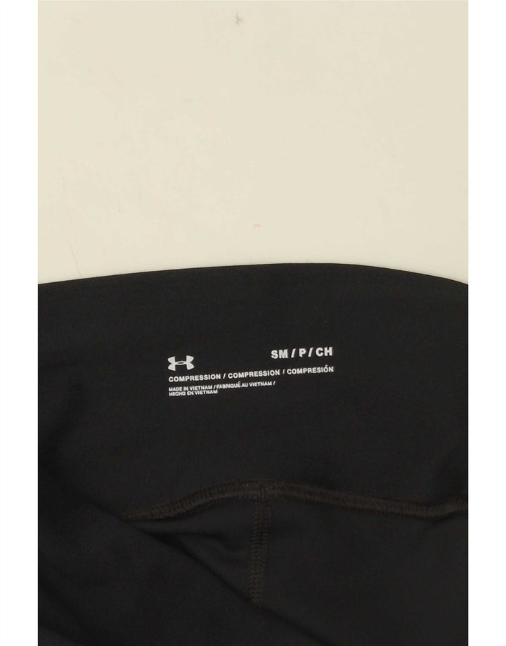 Under Armour Legging Capri Femme UK 8 Small Noir