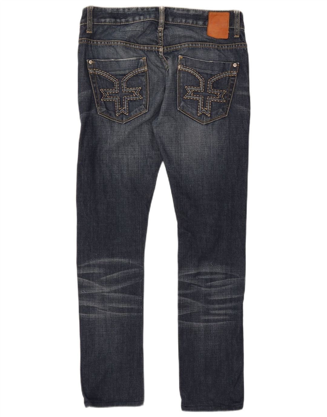 ZU ELEMENTS Jean Slim Coupe Moulante Femme W28 L29 Bleu Coton