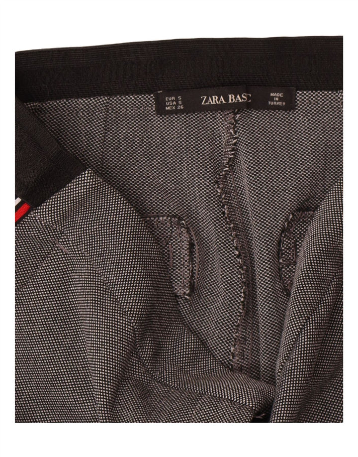 Pantalon Chino Slim Femme Zara Small W27 L27 Gris Taché