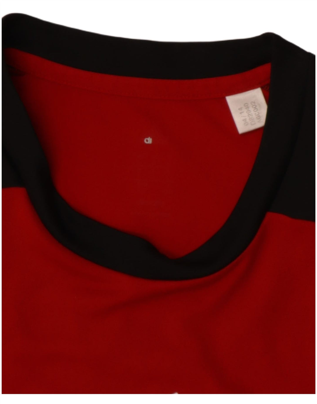 ADIDAS Mens Climalite Graphic T-Shirt Top Large Red Colourblock Polyester
