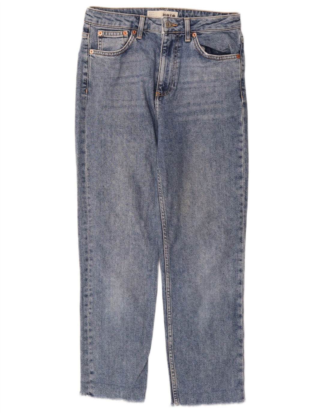 Topshop Jean court femme W28 L25 bleu coton