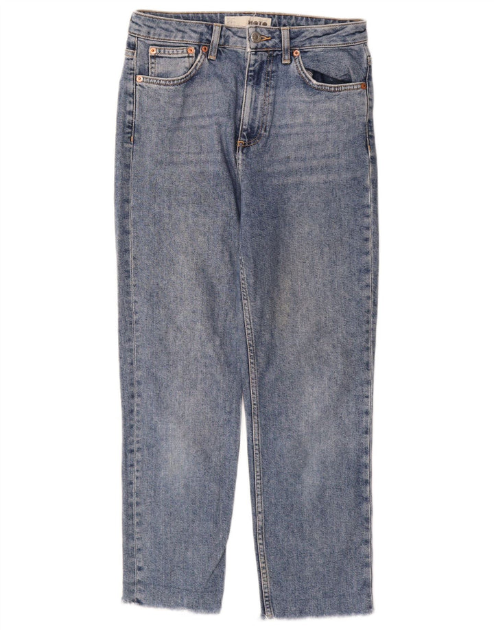 Topshop Jean court femme W28 L25 bleu coton