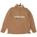 NAPAPIJRI Sweat-shirt graphique à col zippé pour homme en coton beige moyen