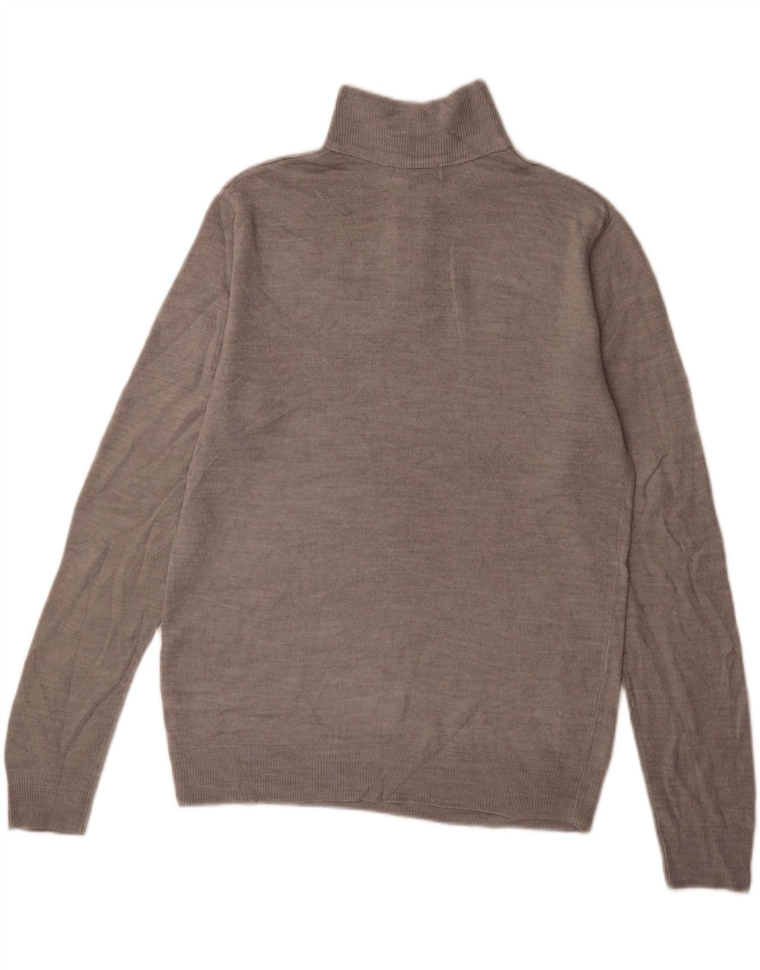 French Connection Pull Col Zippé Homme Large Gris Acrylique