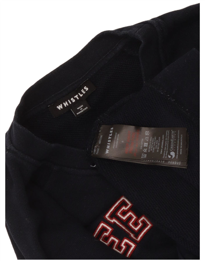 WHISTLE Sweat-shirt graphique Weekend pour femme UK 10 Small Bleu marine