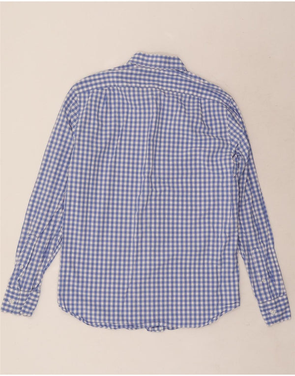 J. Crew Chemise classique pour homme en coton vichy bleu moyen