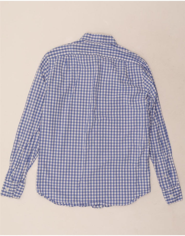 J. Crew Chemise classique pour homme en coton vichy bleu moyen