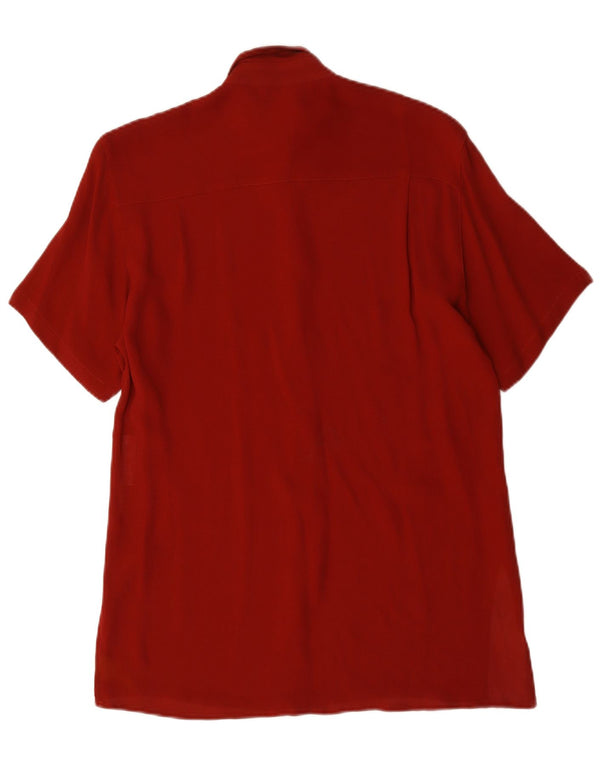 Marella Chemise longue à manches courtes et coupe ample pour femme UK 10 Petit Rouge