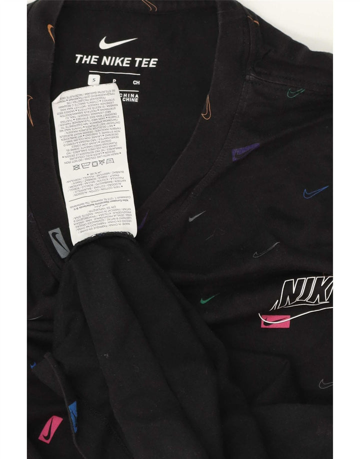 Nike T-shirt graphique pour homme en coton noir Taille S