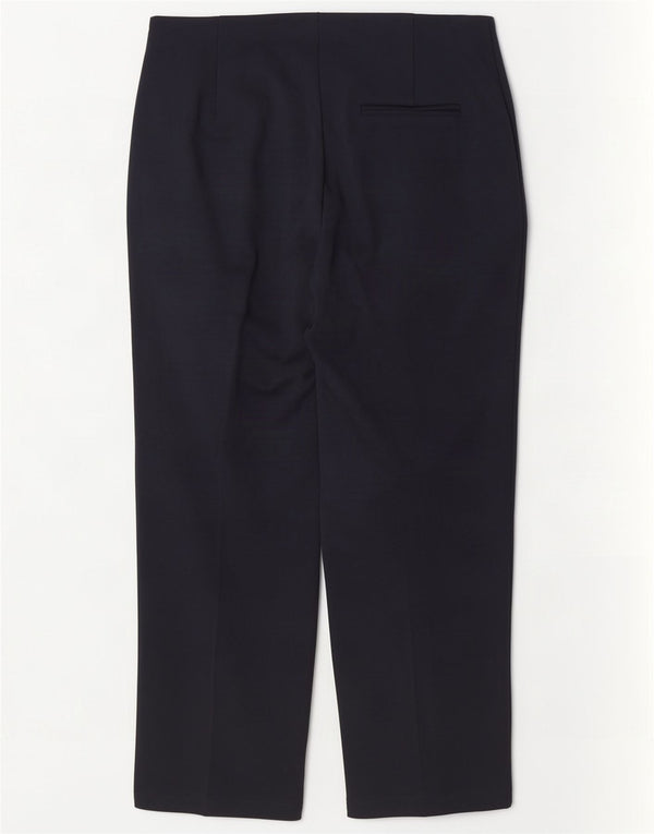 Marks & Spencer Pantalon chino court pour femme UK 14 Large W32 L26 Bleu marine