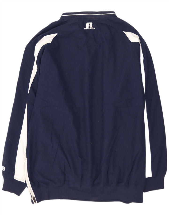 RUSSELL ATHLETIC Sweat-Shirt Homme XL Bleu Marine Colorblock Polyester