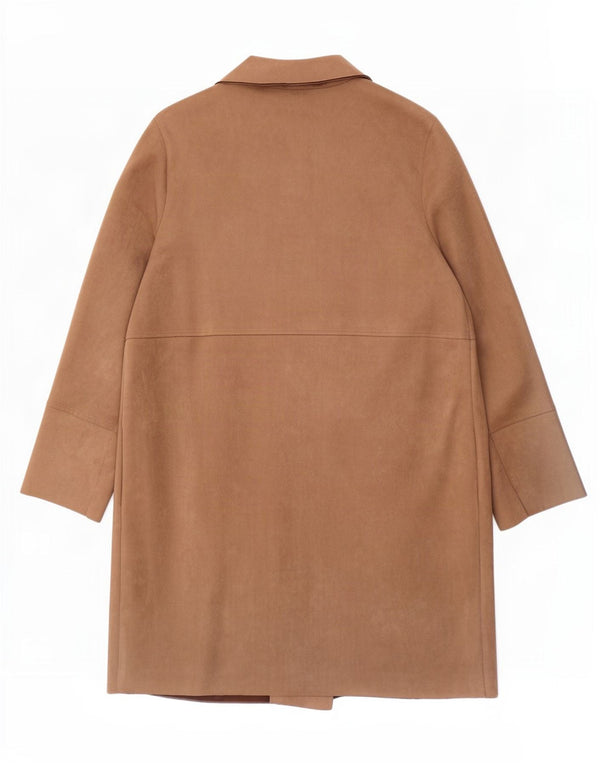 Zara Manteau ouvert pour femme UK 18 XL Marron Polyester
