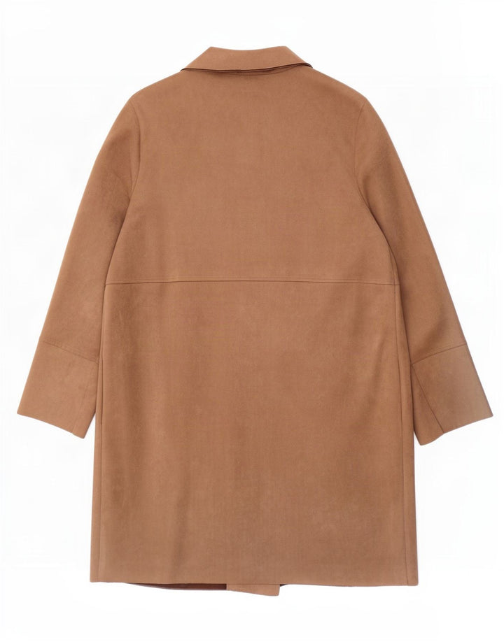 Zara Manteau ouvert pour femme UK 18 XL Marron Polyester