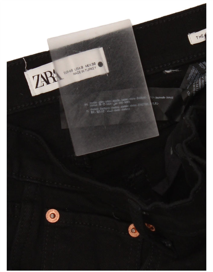 Zara Jean Slim Femme EU 40 Moyen W30 L32 Coton Noir