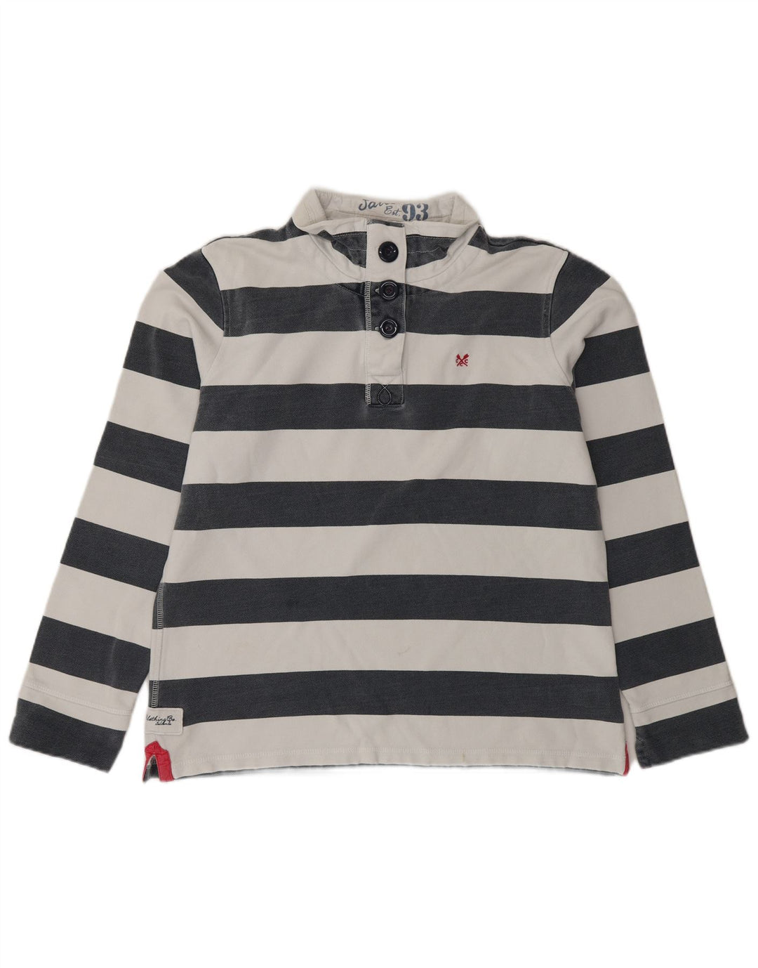 Crew Clothing Sweat-shirt pour femme UK 44 Bleu moyen rayé