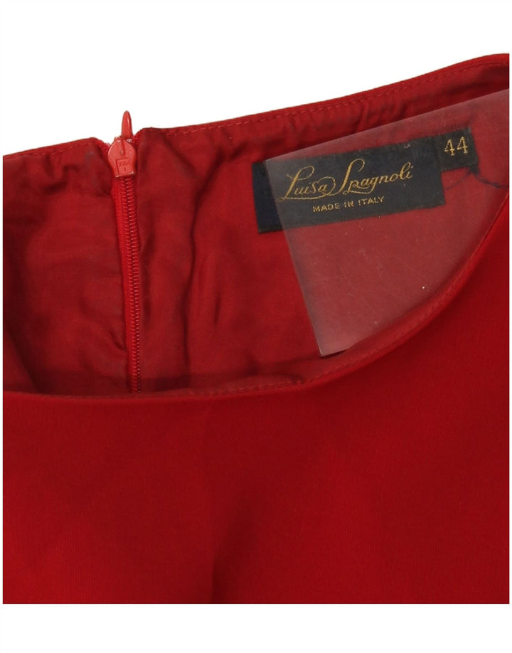 Luisa Spagnoli Femme Robe Fourreau IT 44 Rouge Moyen
