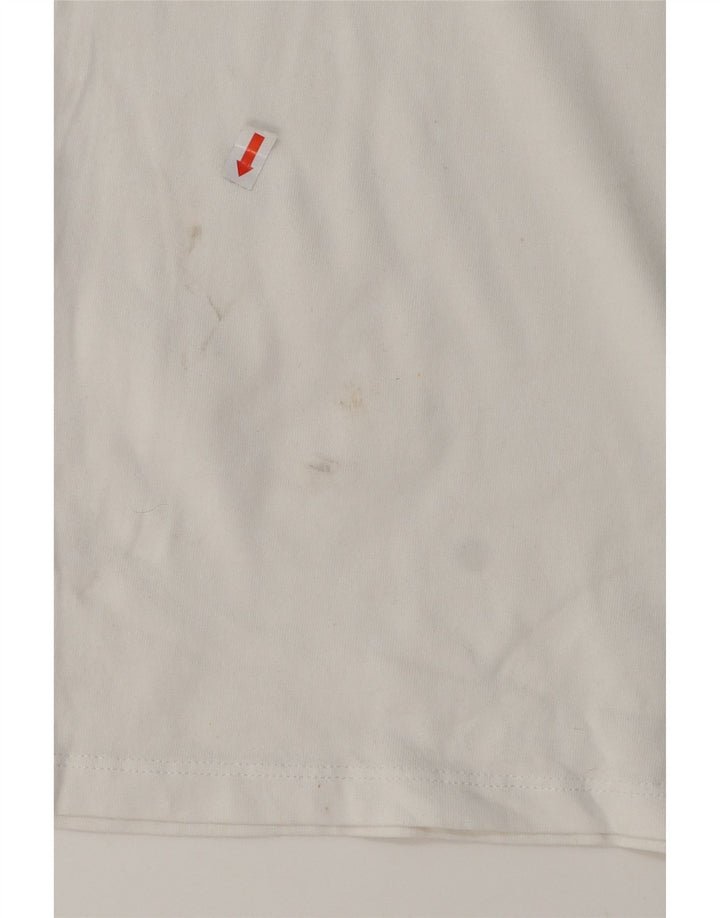 VINEYARD VINES T-shirt graphique pour femme UK 10 Petit coton blanc