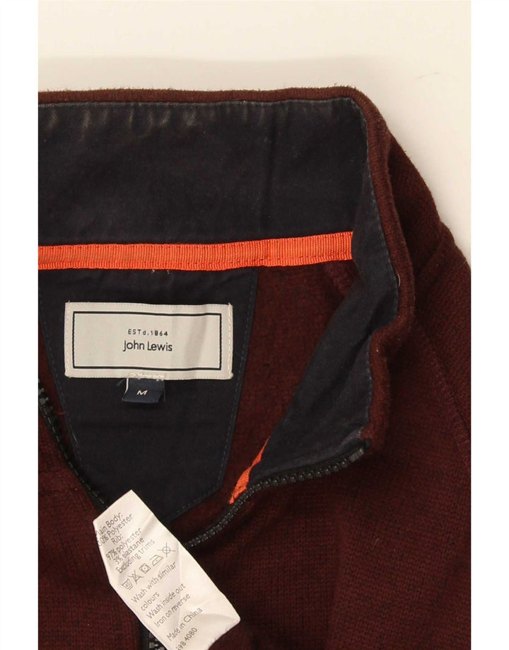 John Lewis Veste de survêtement pour homme en polyester bordeaux moyen