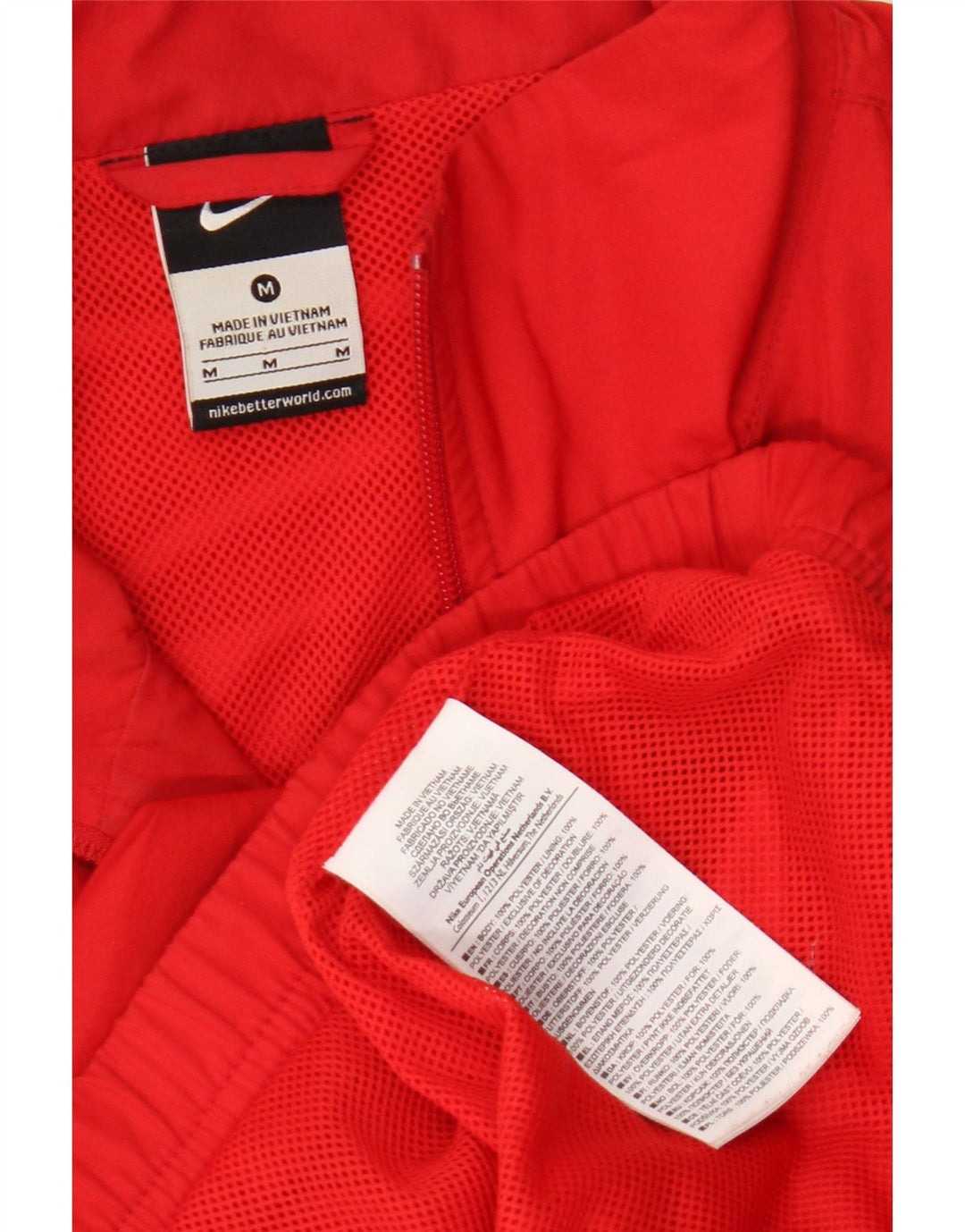 Nike Veste de survêtement pour homme en polyester color block rouge moyen