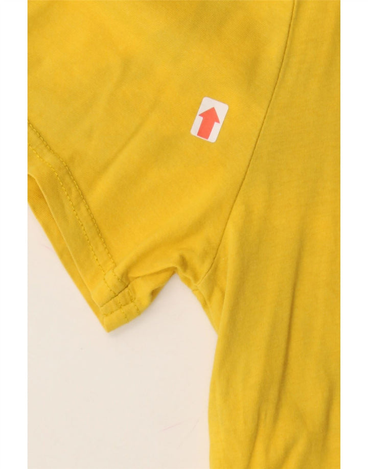 TOMMY HILFIGER Mens Regular Fit Graphic T-Shirt Top Medium Yellow Cotton Vintage Tommy Hilfiger and Second-Hand Tommy Hilfiger from Messina Hembry 