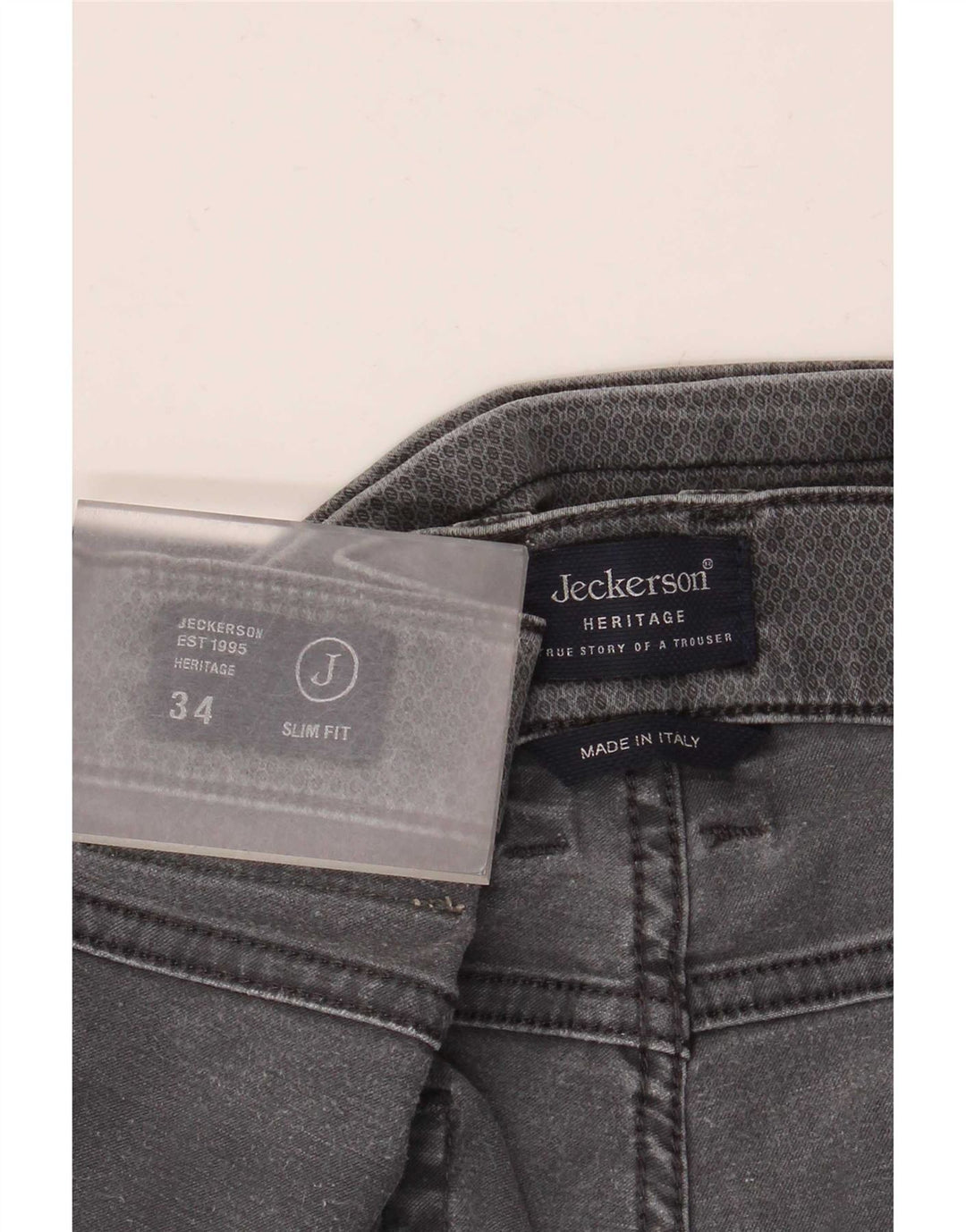 Jeckerson Jean Slim Heritage Homme W34 L30 Gris