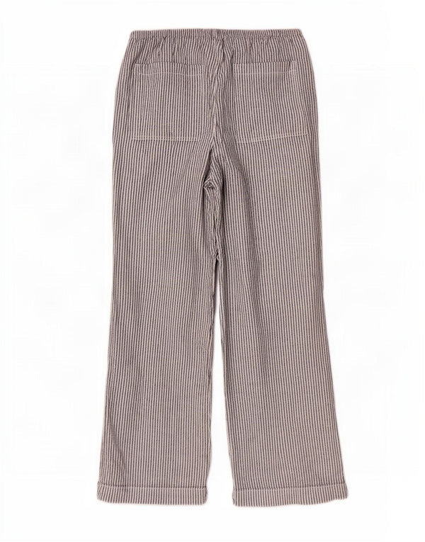 Marks & Spencer Pantalon décontracté taille haute pour femme UK 16 Large W32 L26 Gris