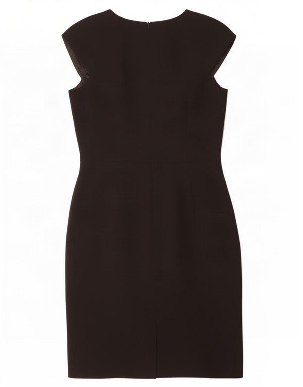 Calvin Klein Robe fourreau pour femme UK 12 Medium Noir Polyester