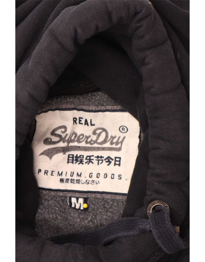 Superdry Pull à capuche en coton bleu marine moyen pour homme