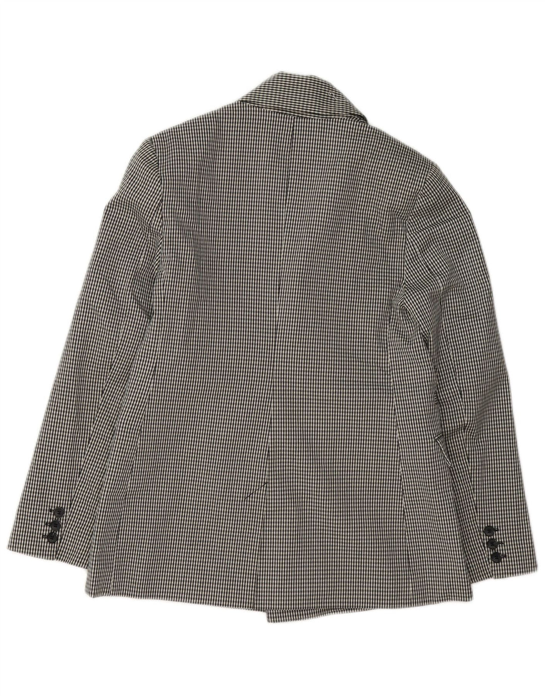 Topshop Veste blazer coupe ample pour femme UK 8 Petit carreaux noirs